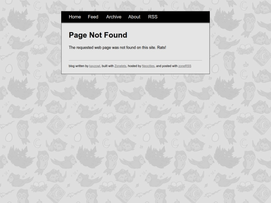 blog/not_found screenshot