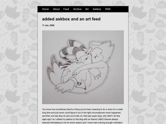 blog/posts/2026-01-11-added-askbox-and-an-art-feed screenshot
