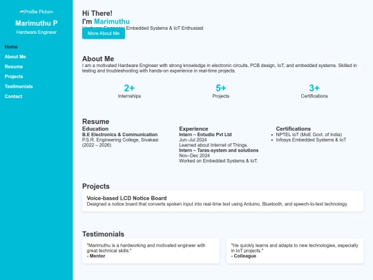 portfolio screenshot