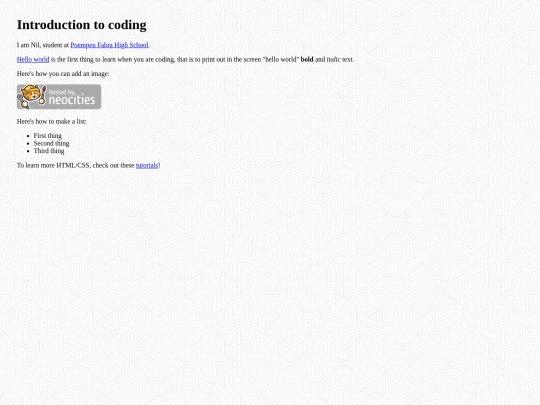 Introduction screenshot
