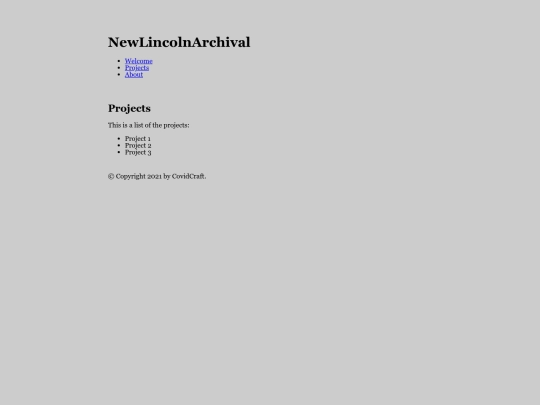 projects screenshot