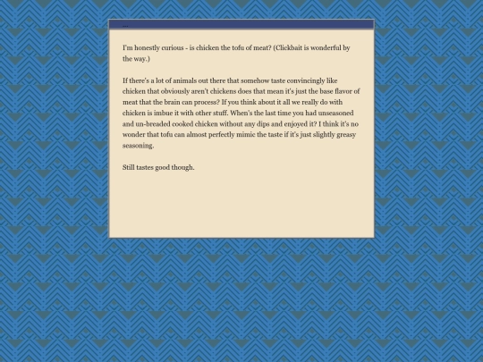 posts/2021-05-08-Chicken-Is-The-Tofu-Of-Meat screenshot