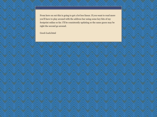 posts/Just-So-You-Know screenshot