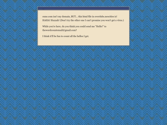 posts/oune.com screenshot