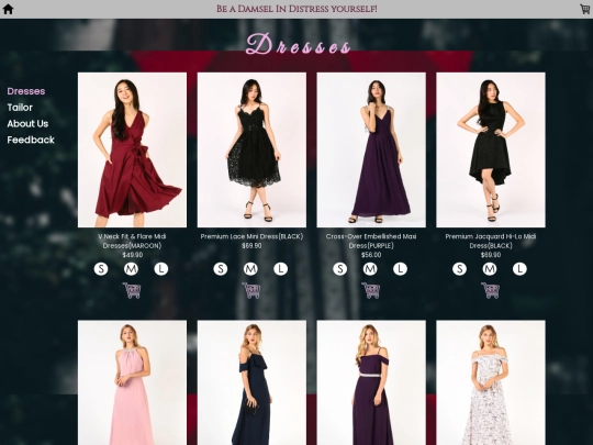 dresses screenshot