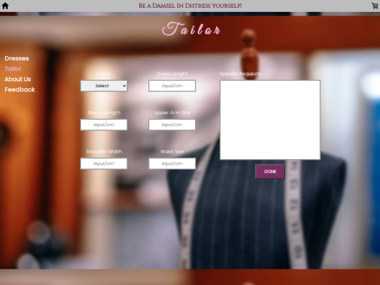 tailor screenshot