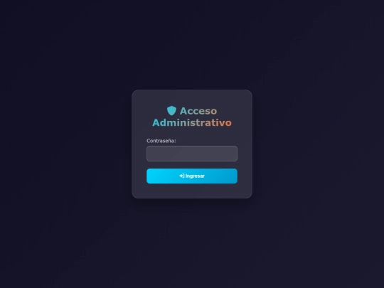 admin screenshot