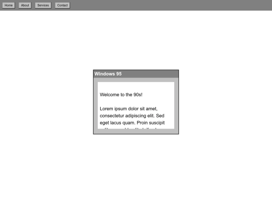 oldschool/win95 screenshot