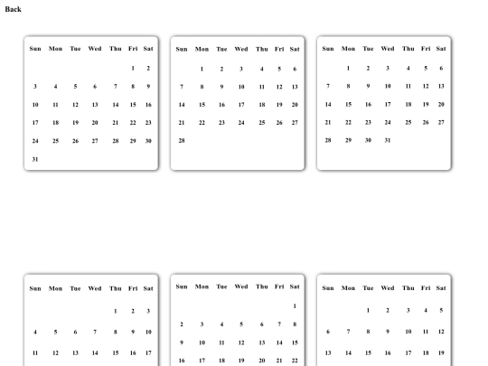 Calendar screenshot