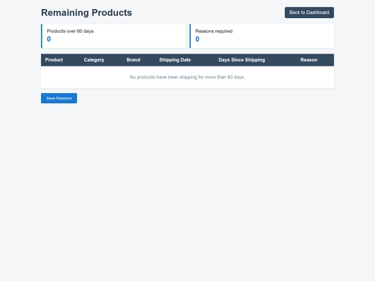 billing software/remaningproducts screenshot