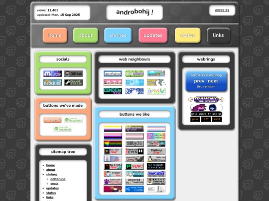 links screenshot