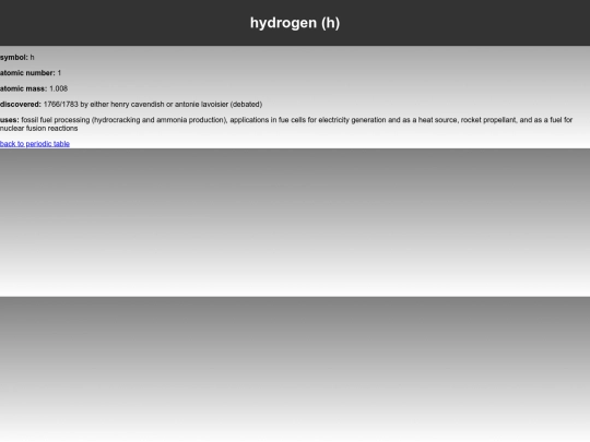 elements/hydrogen screenshot