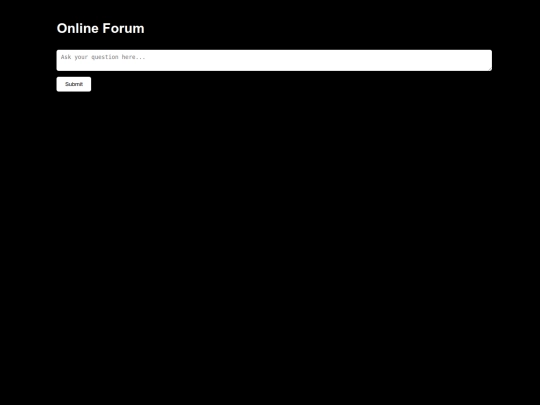 forum screenshot