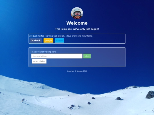 splash-page screenshot
