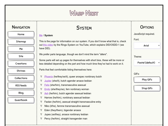 me/system screenshot