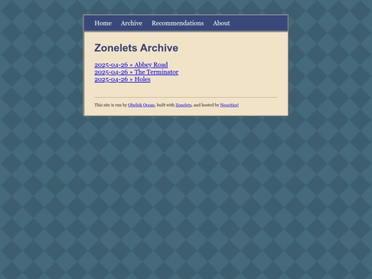 archive screenshot