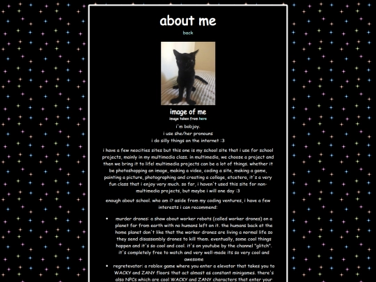 aboutme screenshot