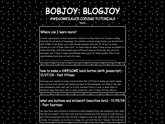 blog screenshot