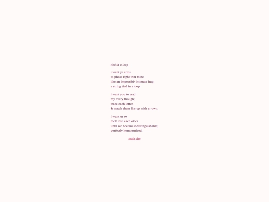 closet/poems/tied-in-a-loop screenshot