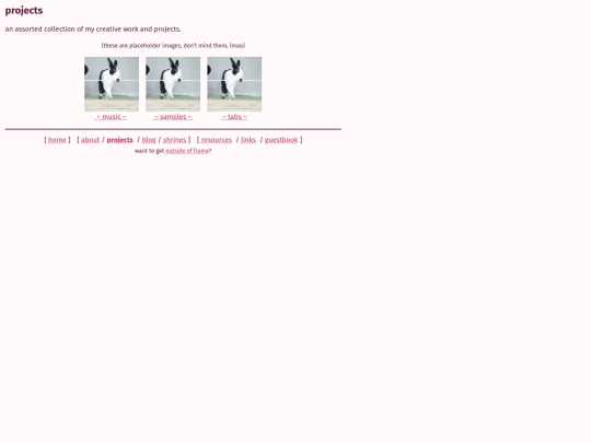 projects screenshot