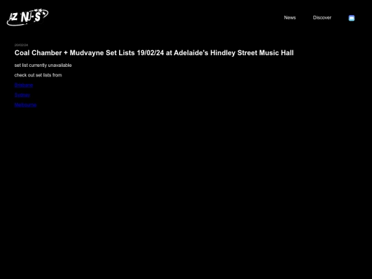 mud-chamber-setlist screenshot