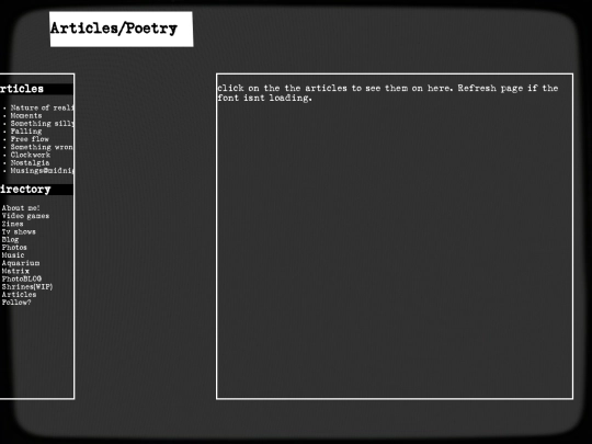 Articles screenshot