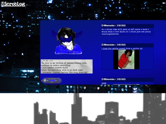 Microblog screenshot