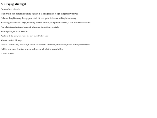 Musingsatmidnight screenshot