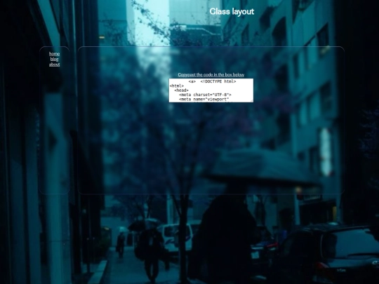 glasslayout screenshot