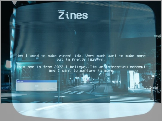 zines screenshot