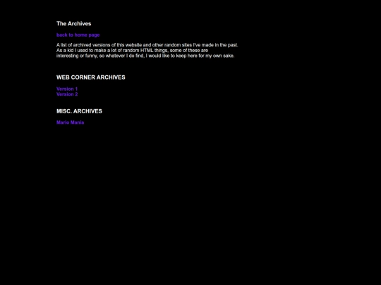 archive screenshot