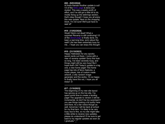 updatelog screenshot