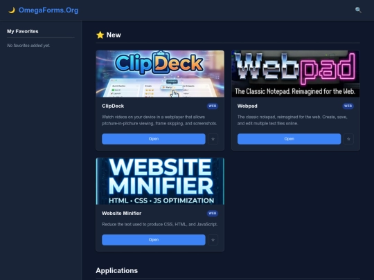 index screenshot