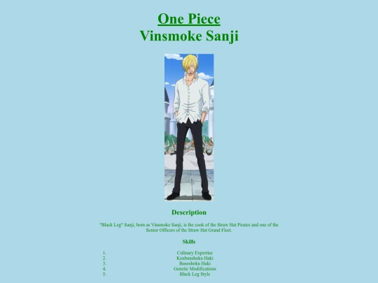 Sanji screenshot