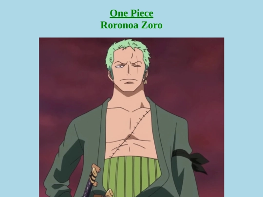 Zoro screenshot