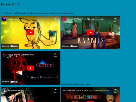 video library/horror screenshot