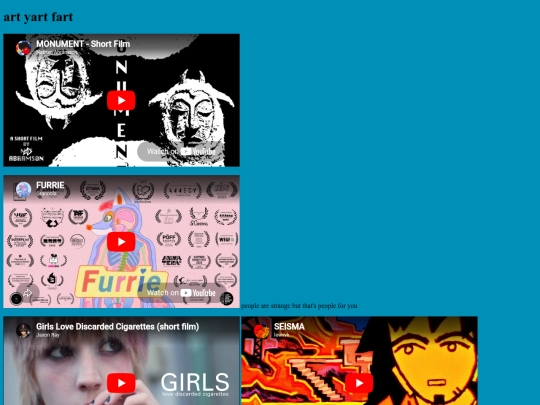 video library/shortfilms screenshot