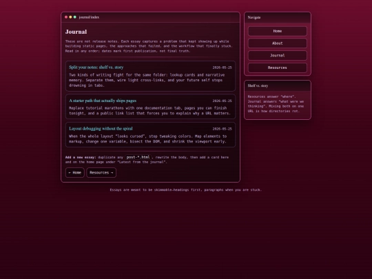 blog screenshot