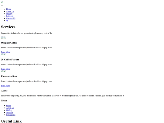 services screenshot