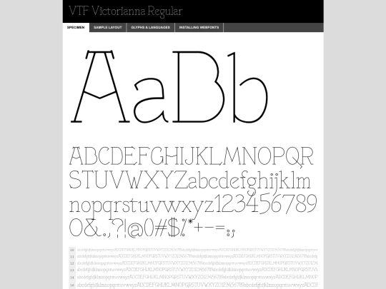 assets/fonts/VictoriannaThint_Web/vtf_victorianna_thin-demo screenshot