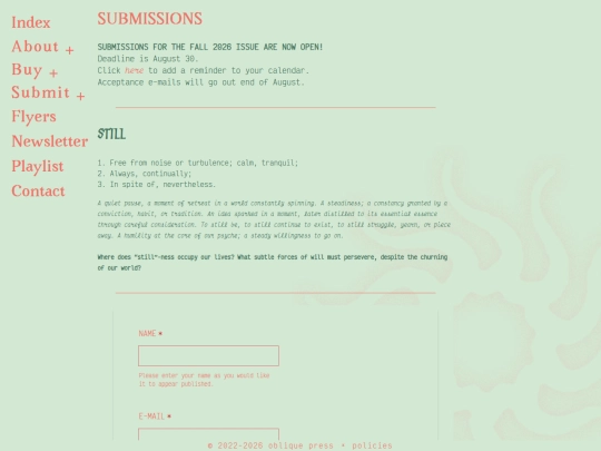 submissions screenshot