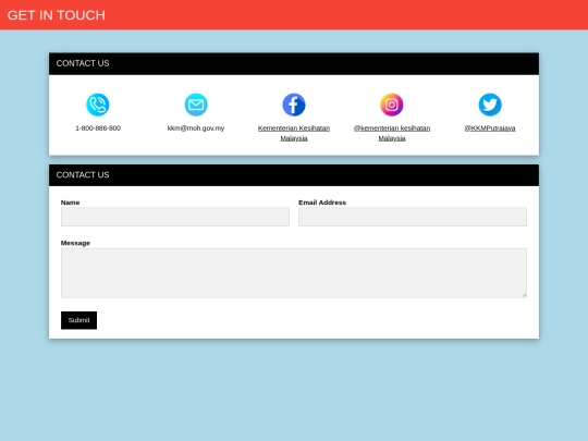contact-us screenshot