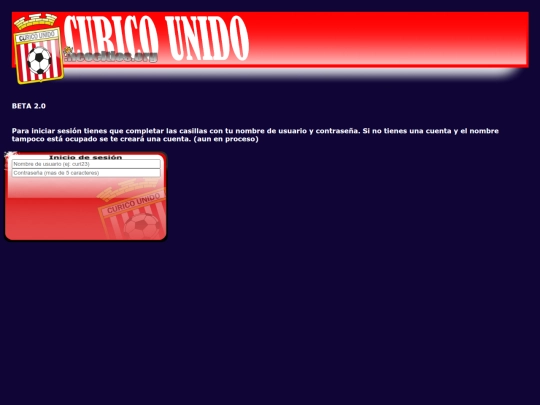 login screenshot