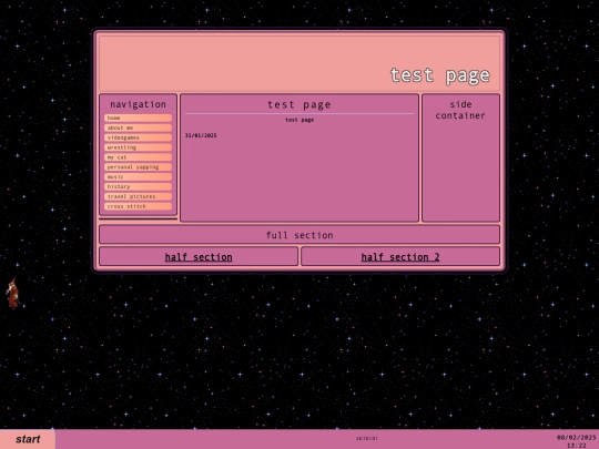 testpage screenshot