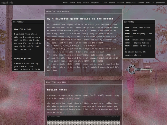 blog screenshot