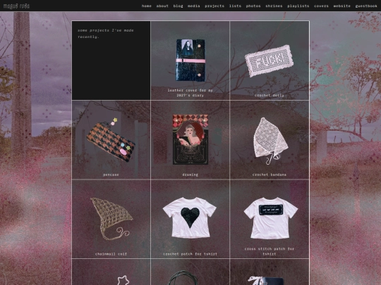 projects screenshot