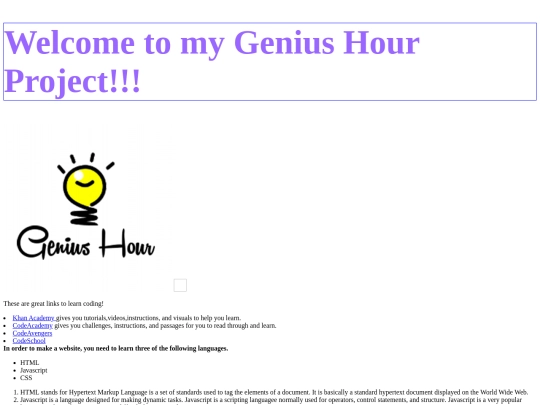 Genius+Hour+Project/Genius+Hour+Project screenshot