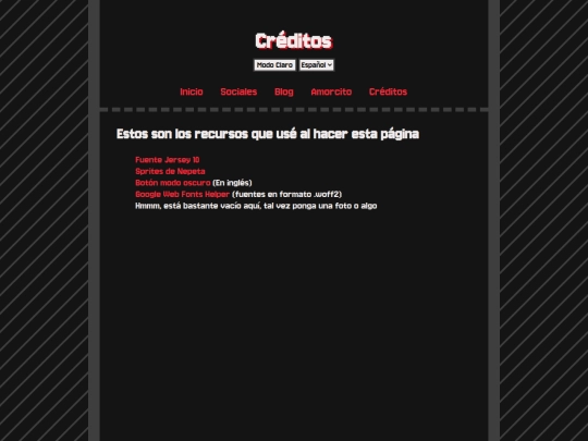 es/credits screenshot