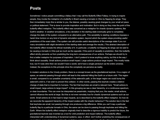 posts screenshot