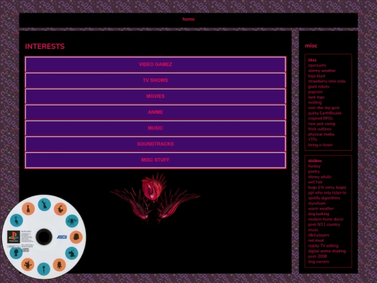 interests screenshot